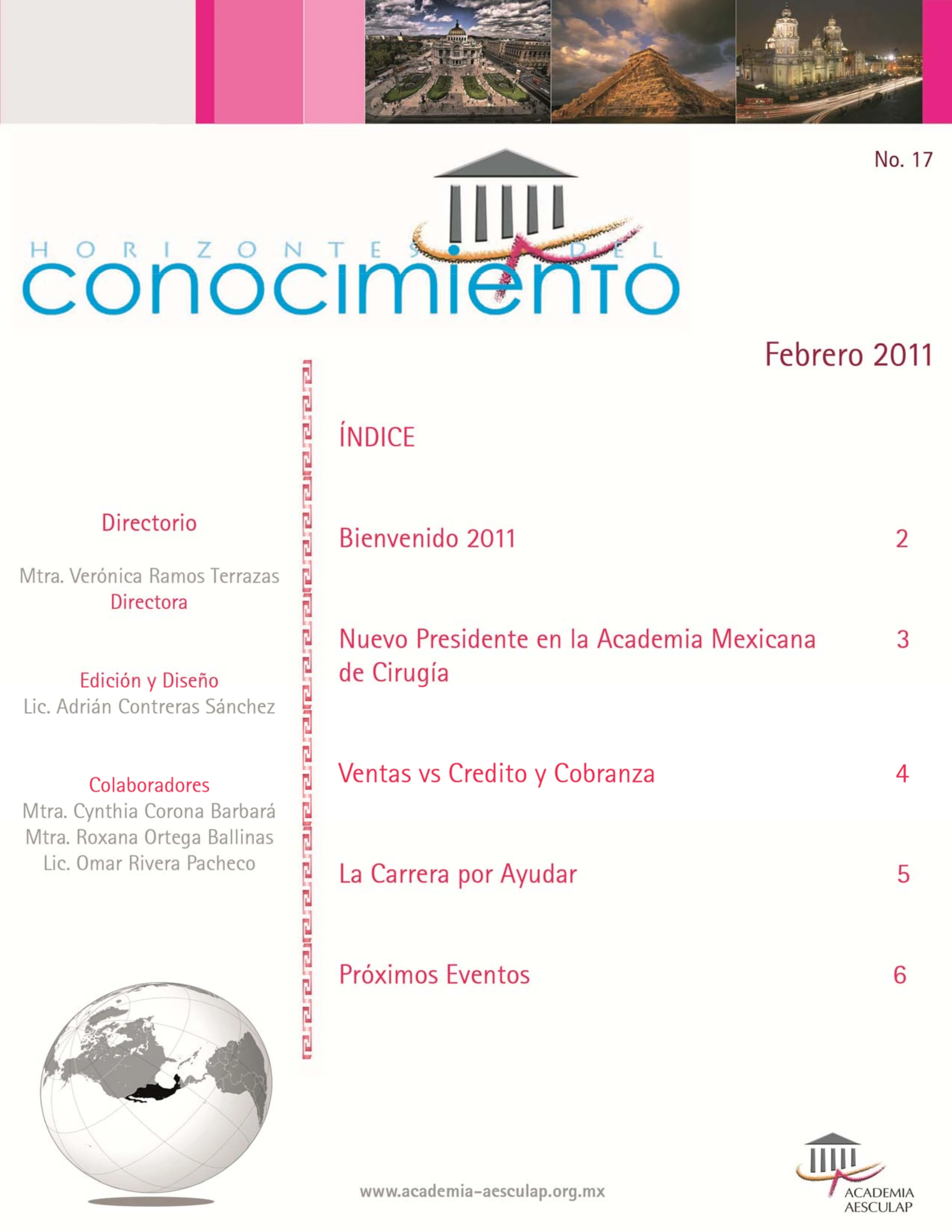 Portada Horizontes del Conocimiento No. 17 | Febrero 2011