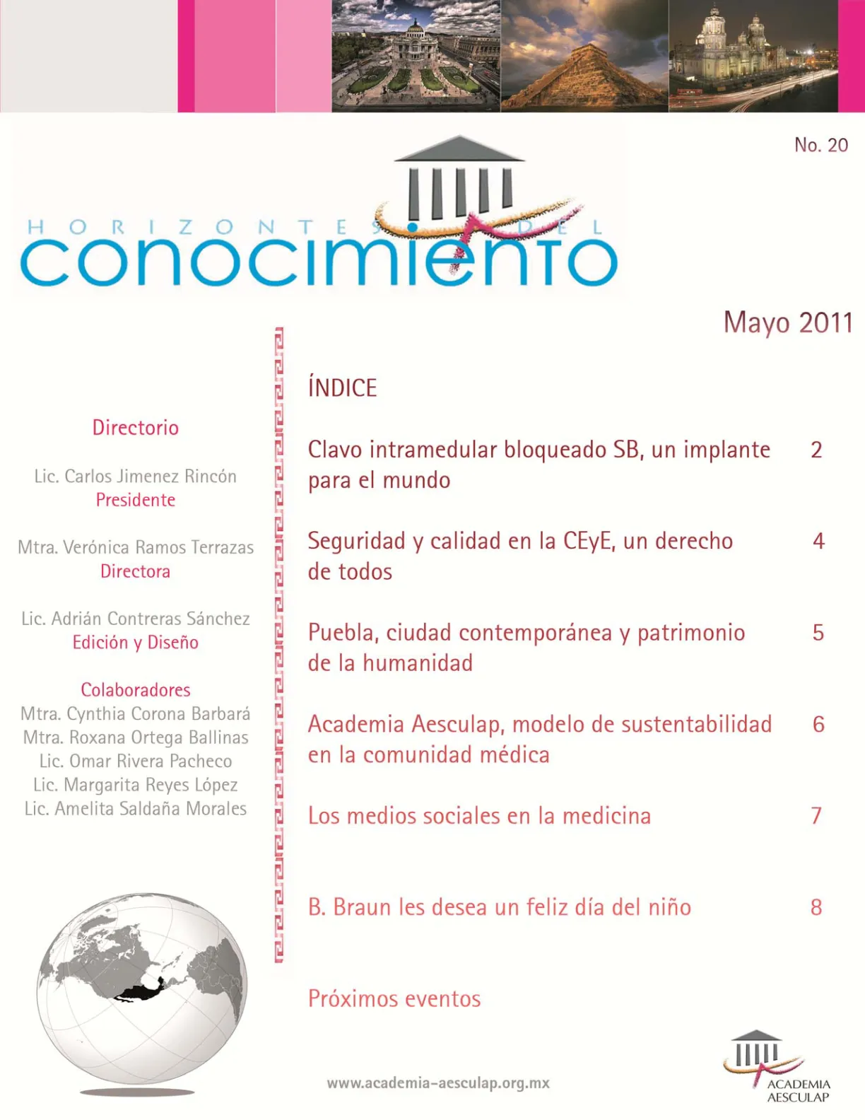Portada Horizontes del Conocimiento No. 20 | Mayo 2011