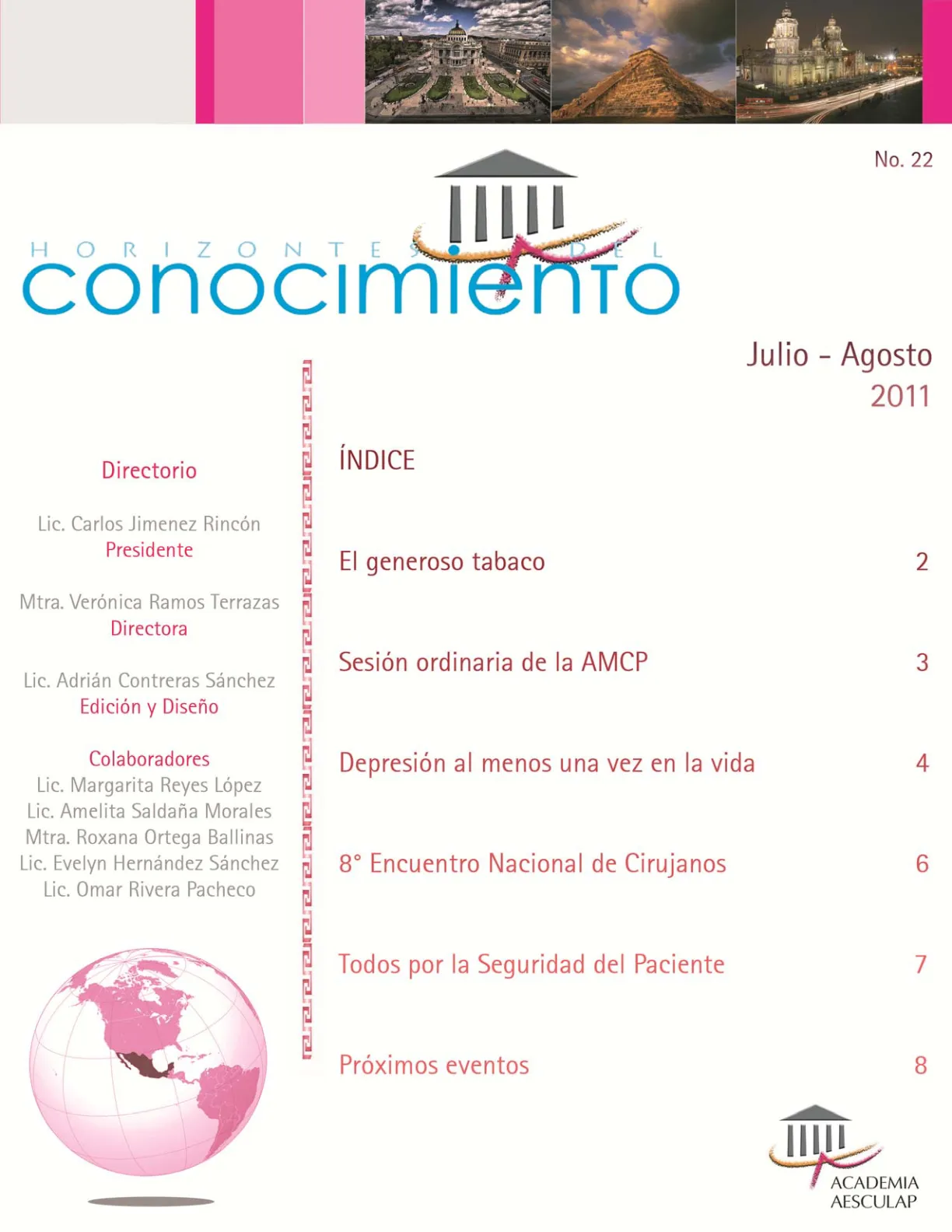 Portada Horizontes del Conocimiento No. 22 | Julio 2011