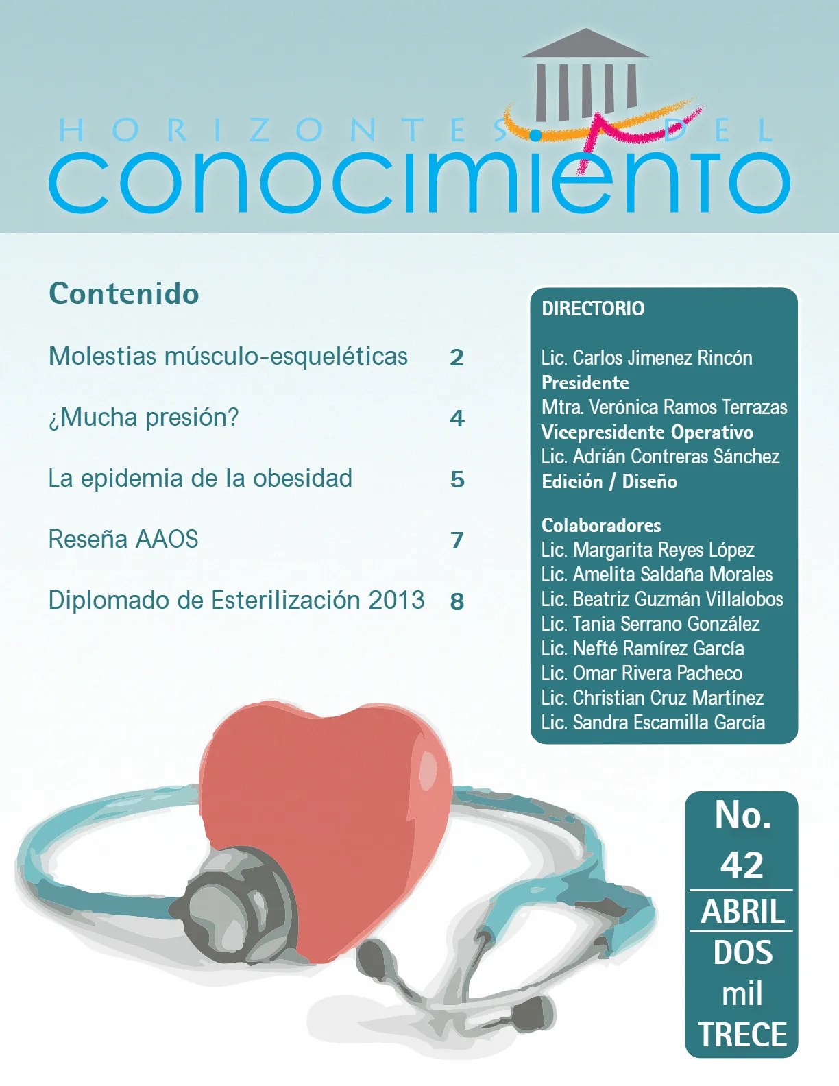 Portada Horizontes del Conocimiento No. 42 | Abril 2013