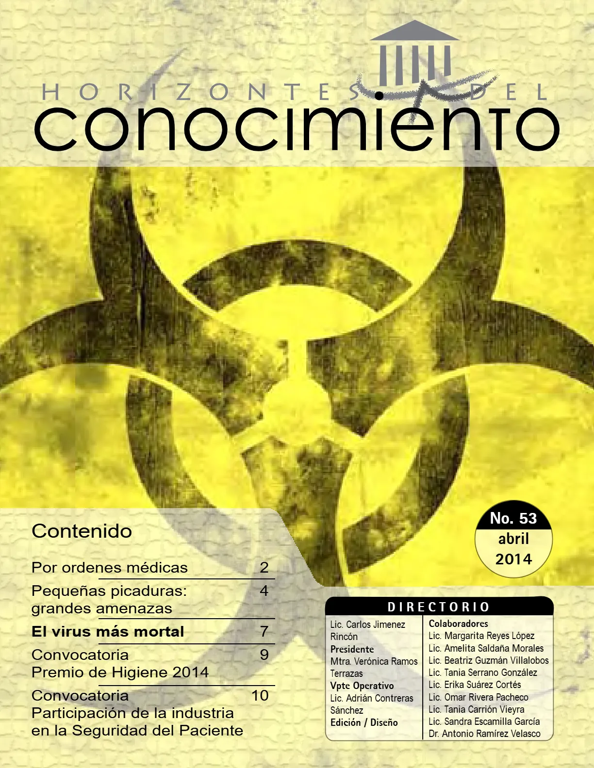 Portada Horizontes del Conocimiento No. 53 | Abril 2014