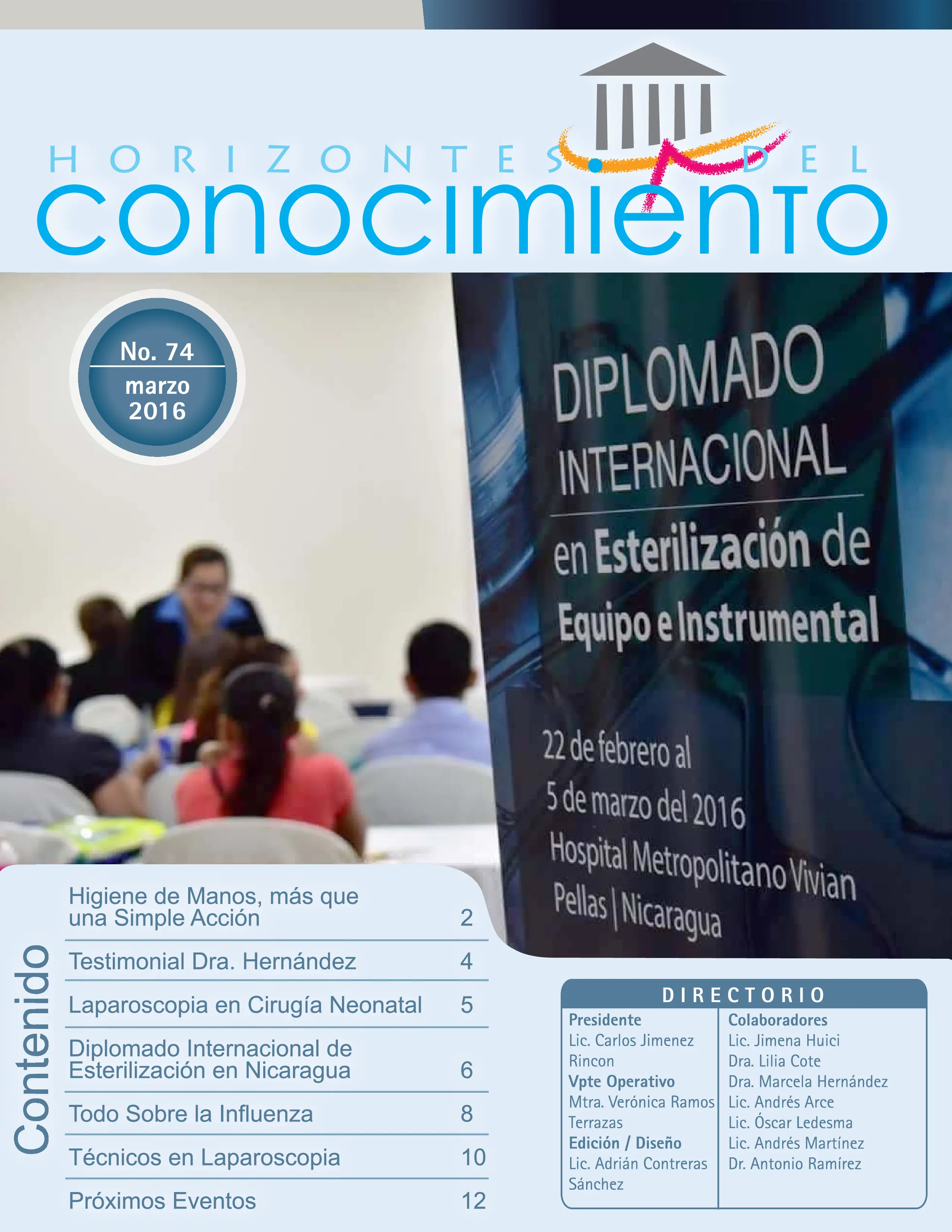 Portada Horizontes del Conocimiento No. 74 | Marzo 2016